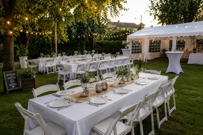 Organisation d'une fête dans un jardin à Nantes.