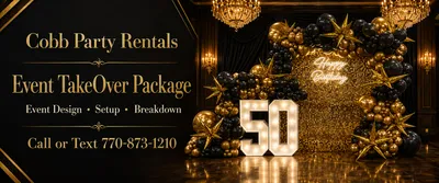 50th Birthday Event Planning and Décor Services in Atlanta