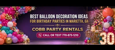 Book Birthday Balloon Decorations in Marietta, GA