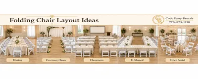 Folding Chair Rental Atlanta, GA | Event Seating Guide