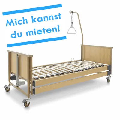 Pflegebett mieten Burmeier Dali Ansicht von vorne