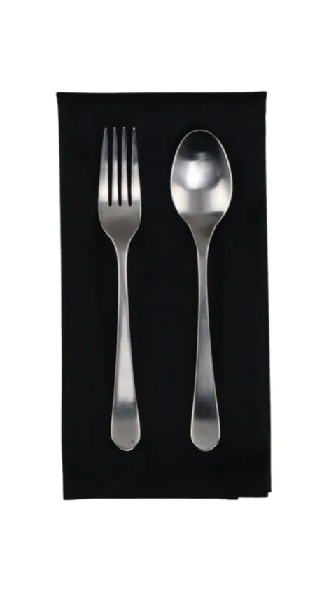 Table Linens - Black & Silver & Grey Napkins