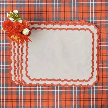 Table Linens - Orange Placemats