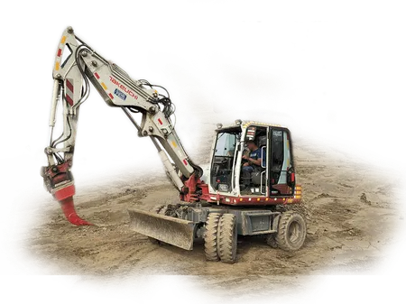 Bagry a zemní stroje