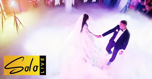 Wedding First Dance with Sparkler Machines and Low Floor Fog in Melbourne