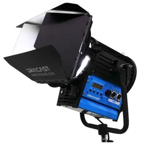 Lámpara Led DRACAST FRESNEL 2000W BI-COLOR con c-stand, extensión y sandbag.