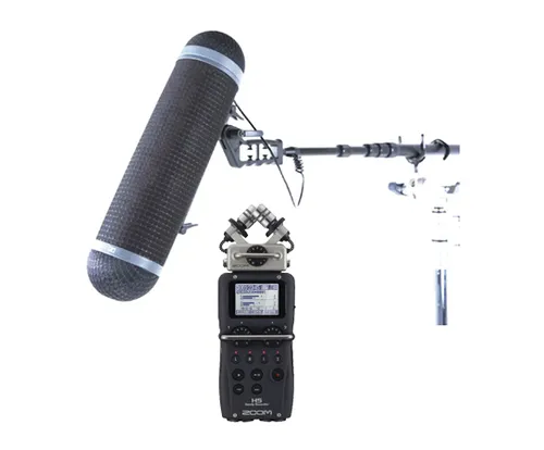 Kit Microfono Sennheiser Boom MKH416 + Grabadora de audio Zoom H5 2 Canales + C-stand + Yoyo