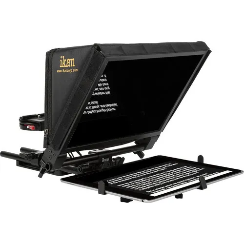 Teleprompter Ikan PT ELITE PRO + Tripié Sachtler ACE M MS.