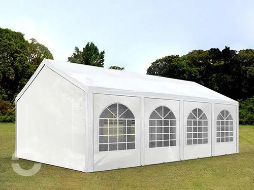 Weißes Partyzelt 8 x 4 m mieten in Hamburg – EVENTFACTORY24 Zeltverleih