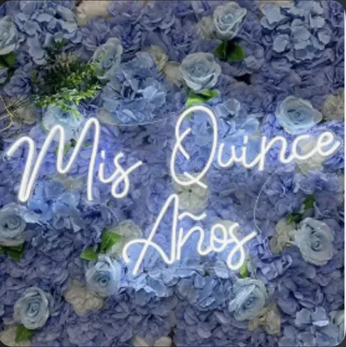Custom Neon Sign: Mis Quince Anos
