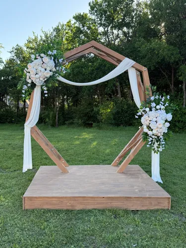 Hexagonal Wedding Arch