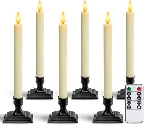 LED candlesticks- Ivory