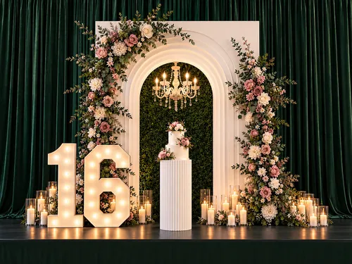 Enchanted Garden Arch Backdrop Package
