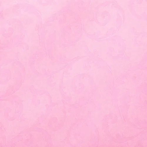 Classic Damask Jacquard Tablecloth –  Pink Round