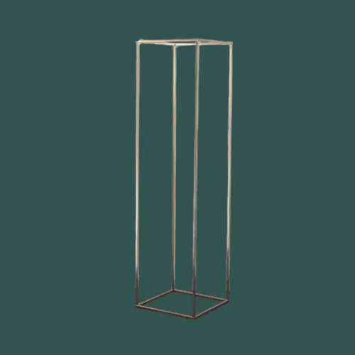 Gold Open-Frame Floral Stand – 6.5 feet tall