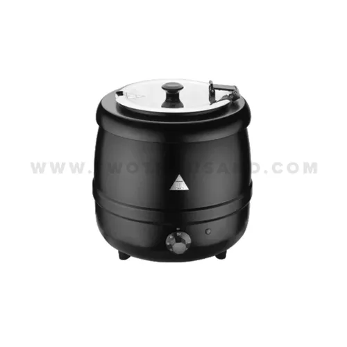 Black Electric Soup Kettle – 10 L