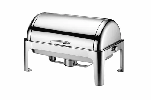Silver Rectangular Roll-up Chafing Dish-9L