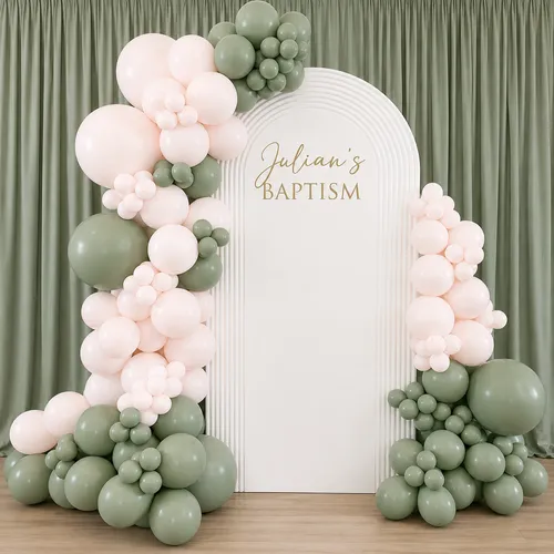 Modern Fluted Arch Balloon Backdrop Package
