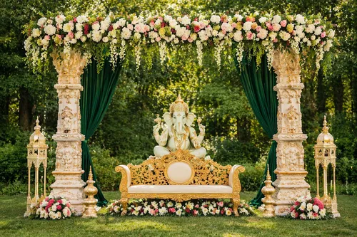 Ganesha Pillar Decor