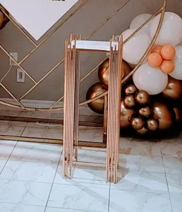 Gold Modern Metal Cake Stand