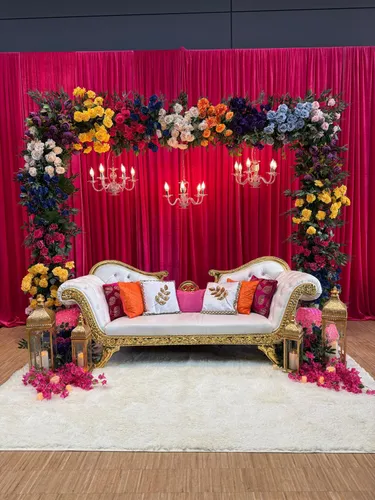Mehndi Floral Arch Decor