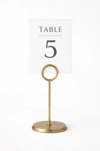 Gold Table Card Holder 20cm
