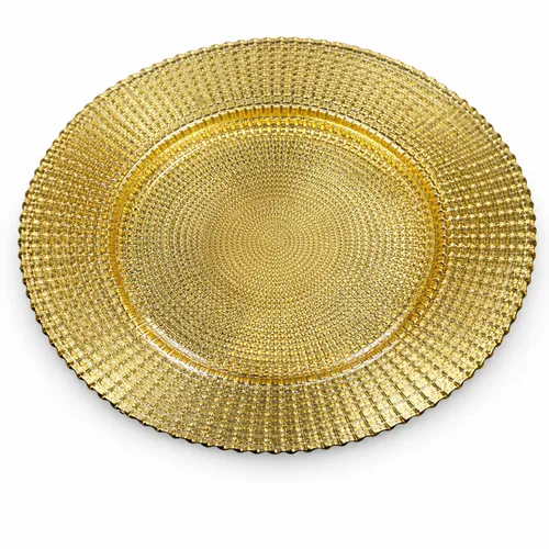 Gold Textured Charger Plate