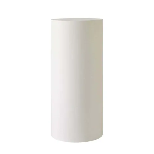 White Cylinder Plinth – 24″ Height