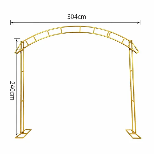 Gold Curved Backdrop Arch Frame
