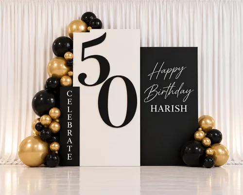 Modern Multi-Panel Milestone Backdrop Set