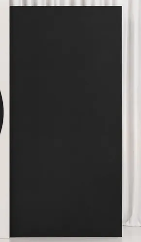 Modern Black Rectangular Backdrop Panel