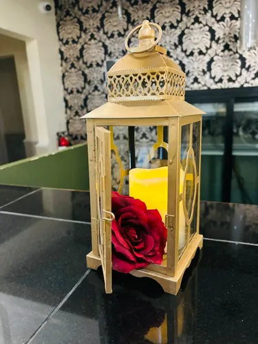 Decorative Lantern with LED Candle