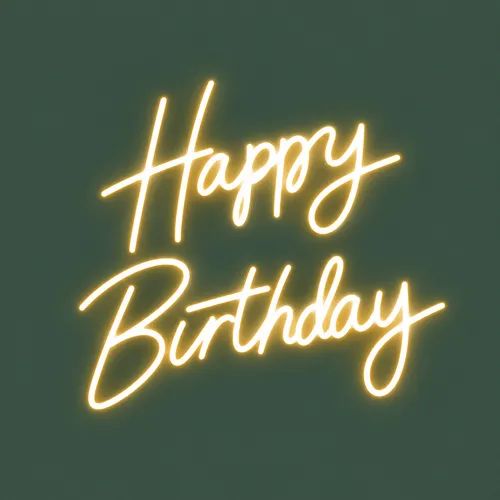 Happy Birthday – Neon Light