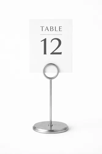 Silver Table Card Holder 20cm