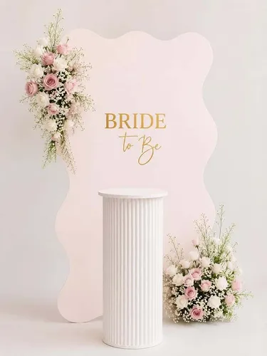 Wavy Panel Floral Backdrop Package