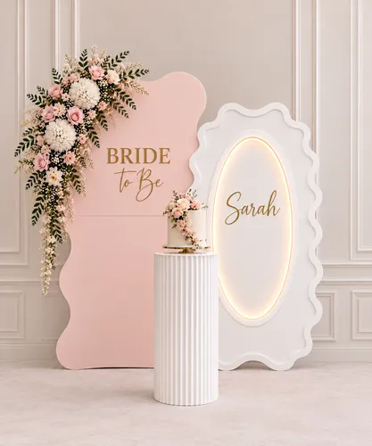Wavy Arch & Statement Frame Backdrop Package