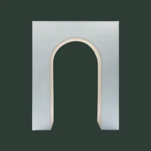 White 3D Panel U-Shaped Arch -8FT