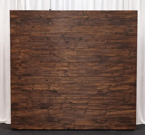 Dark brown wood arch