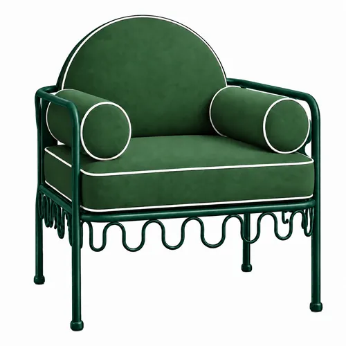 Cannes Chair Green (Green Frame)