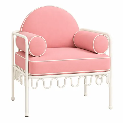 Cannes Chair Pink (Cream Frame)