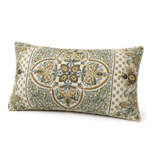 Artisan Floral Lumbar Pillow