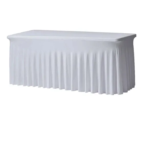 6' Rectangle Spandex Wavy Table Cover