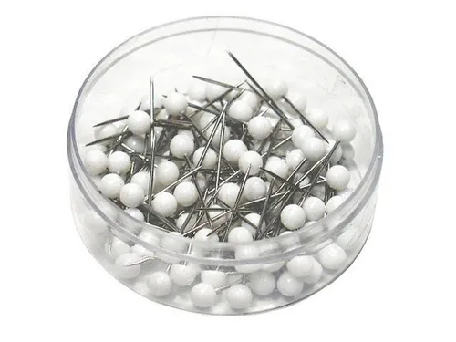 Pins White 100 pcs