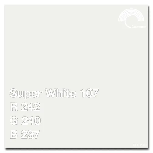 Colorama #1107 Super White 2.72x11m