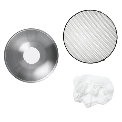Profoto Beauty Dish Silver w/ Grid + Diff