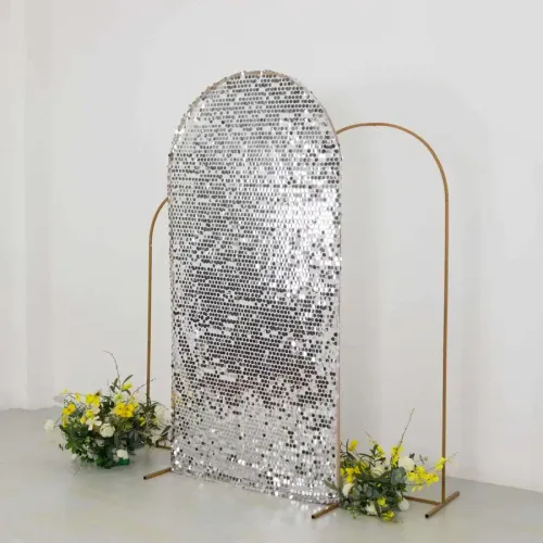 Sparkle Sequin Arch Cover - Silver