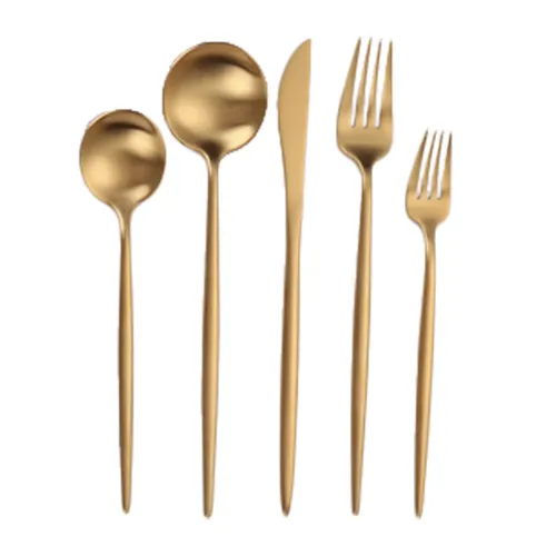 Vera Brushed Gold Flatware