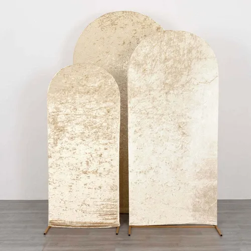 Velvet Arch Cover - Champagne