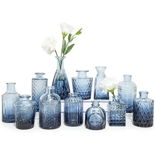 Blue Vintage Bud Vase Collection