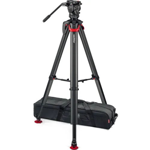 Sachtler Flowtech75 Tripod + Satchler Akitv8 Fluid Head